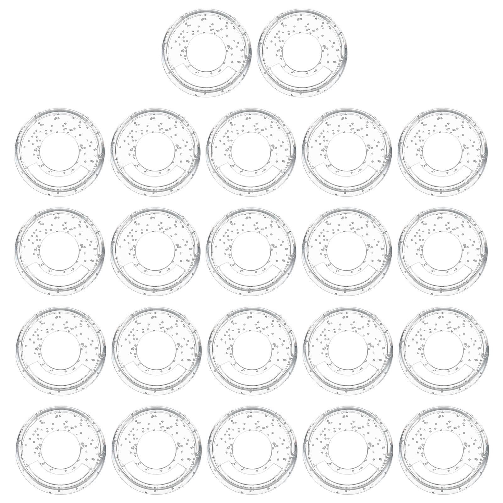 PATIKIL 28mm Plastic Book Binding Discs, 22 Pack Discbound Expansion Discs Binder Rings for DIY Notebook Planner, Shine White