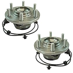 TRQ 2 Piece Front Wheel Bearing & Hub Assembly Set