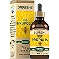 Piping Rock Bee Propolis Tincture | 4 Fl Oz | Certified Botanical Extract Liquid | Non-GMO, Gluten Free Supplement