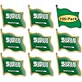 12/24/50/100Pcs Saudi Arabia Flag Lapel Pins Bulk - Metal Saudi Arabian Brooch Badge Souvenir For Men Women Clothes Bags Hats