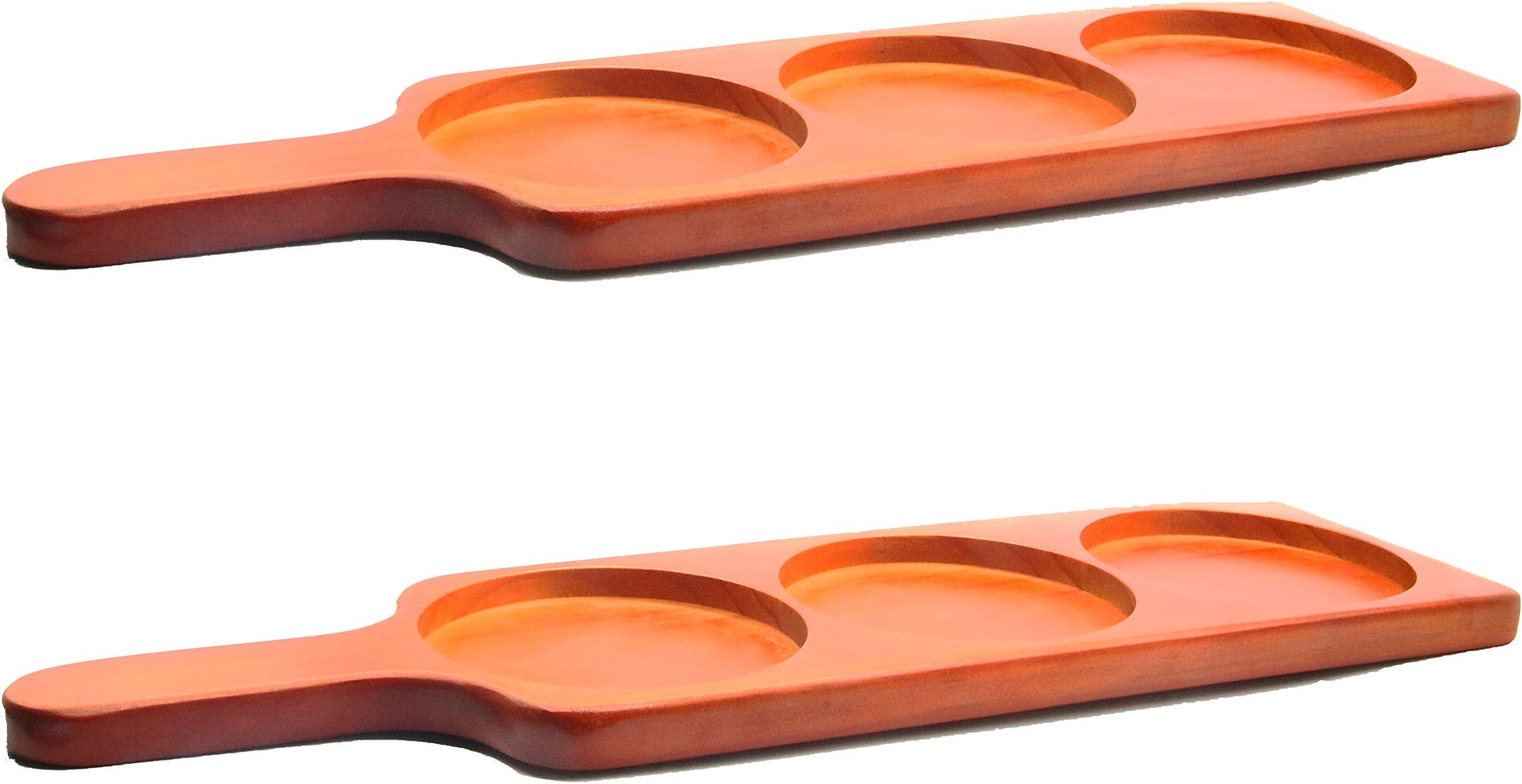 2 Pack Flight Paddle Wooden Tray for Sample Tasting