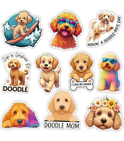 INDIGOS UG Adesivo Auto JDM 'I Love My Labradoodle' – Sticker Nero Resistente Per Auto, Laptop E Finestre!