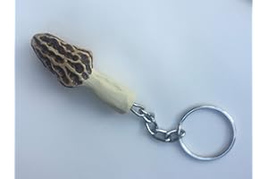 MOREL MUSHROOM STORE Handmade Morel Mushroom Key Ring
