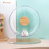 Niteangel Super Silent Hamster Wheel 8.2 Inch with Adjustable Stand Transparent view 5