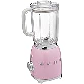 Smeg Countertop, Pastel Pink 50s Style Blender, 48 Ounces
