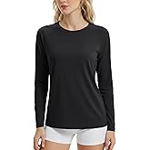Boladeci Women's Sun Shirts UPF 50+ UV Protection Rash Guard Long Sleeve Swim Shirts Quick Dry Lightweight Workout Tops