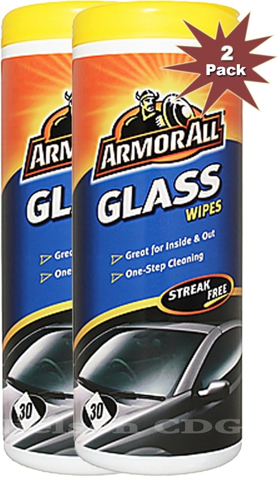 ArmorAll Glass Cleaning Wipes 2 TUBS Amazon.co.uk Car & Motorbike