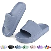 OUYADU Kids Cloud Slides Boys Girls Flip Flops Slip On Beach Sandals Youth Pool Shower Shoes EVA Summer Slippers(11 Little Kids - 6 Big Kids)