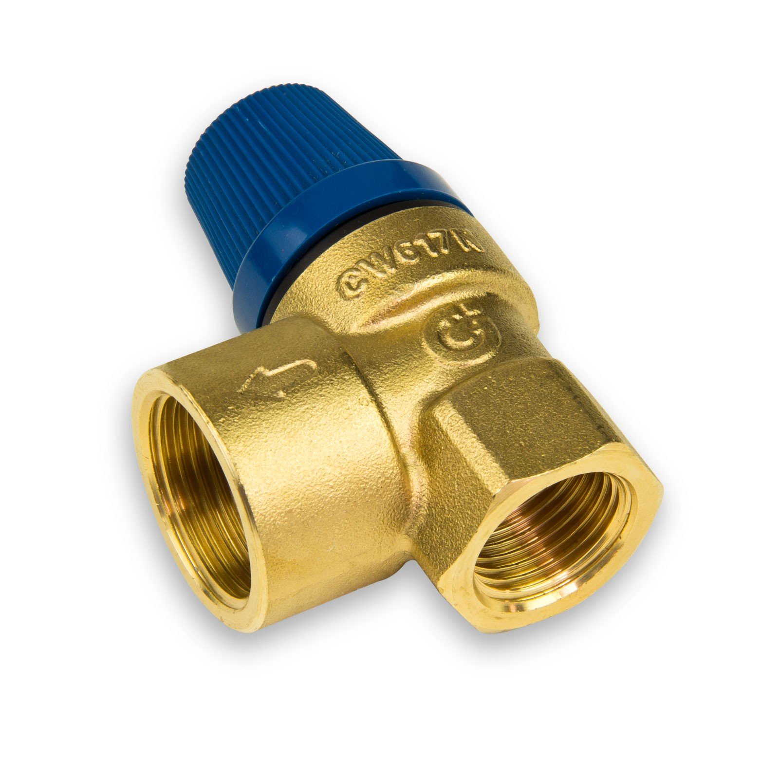 Caleffi K12841 531480 Membrane Safety Valve 1/2 Inch x 3/4 Inch, Multicoloured