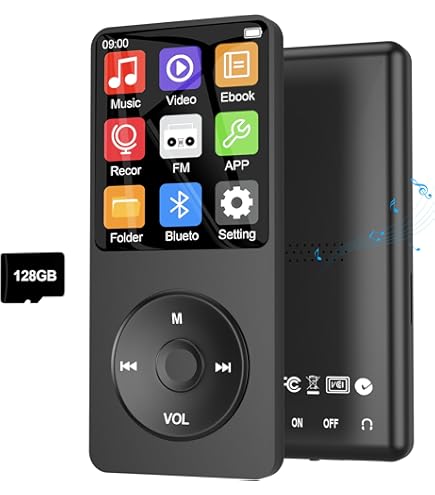 Amazon.com: 144GB MP3 Player with Bluetooth and WiFi, Ninsiden 4