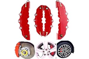 Caliper Cover, 2 Pairs Brake Caliper Covers, Red Style Front & Rear Covers, Heat-Resistant High Precision Car Disc Brake Prot