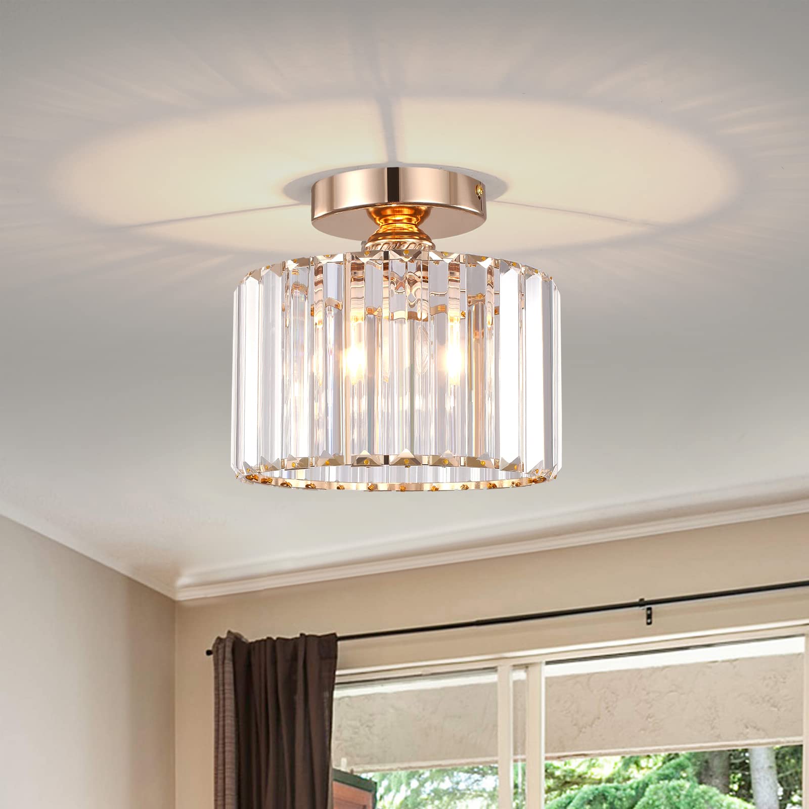 BUXVRCS Semi Flush Mount Ceiling Light, Modern
