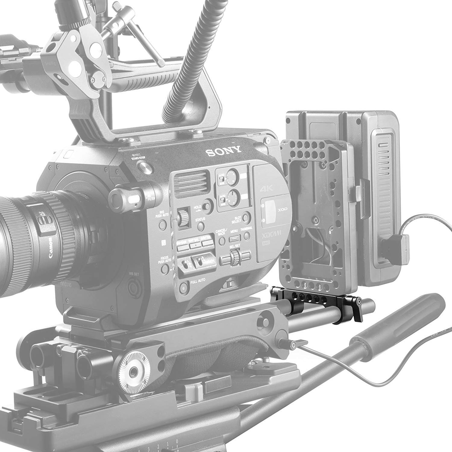 SmallRig Super Lightweight Railblock, 15mm Rod Clamp with 1/4