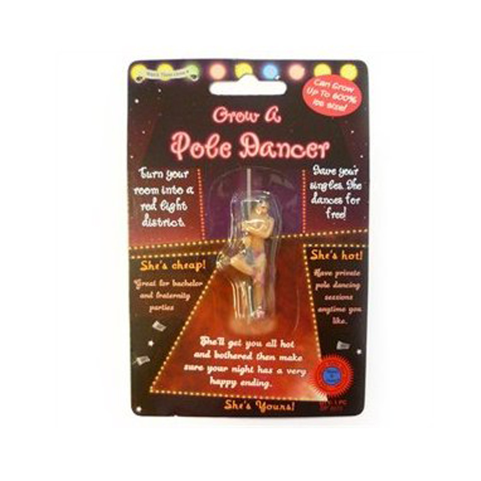 Diabolical Gifts DP0373 Novelty Grow Your Own Pole Dancer Adult Stag for Men Diabolical Funny