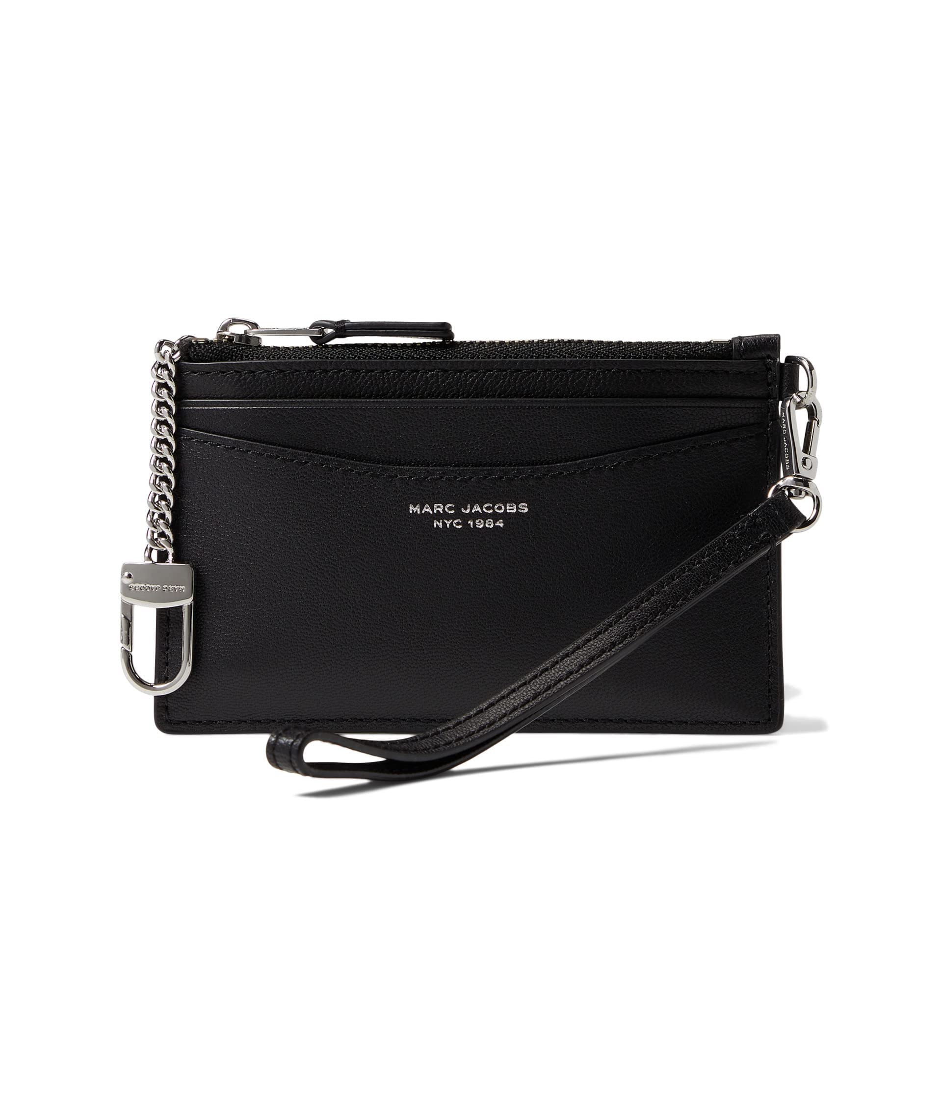 Marc Jacobs The Top Zip Wristlet Wallet Black One
