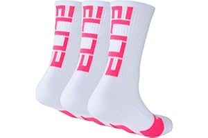 Podinor Elite Basketball Crew Socks for Men and Women, Cushion Performance Athletic Basketball Socks