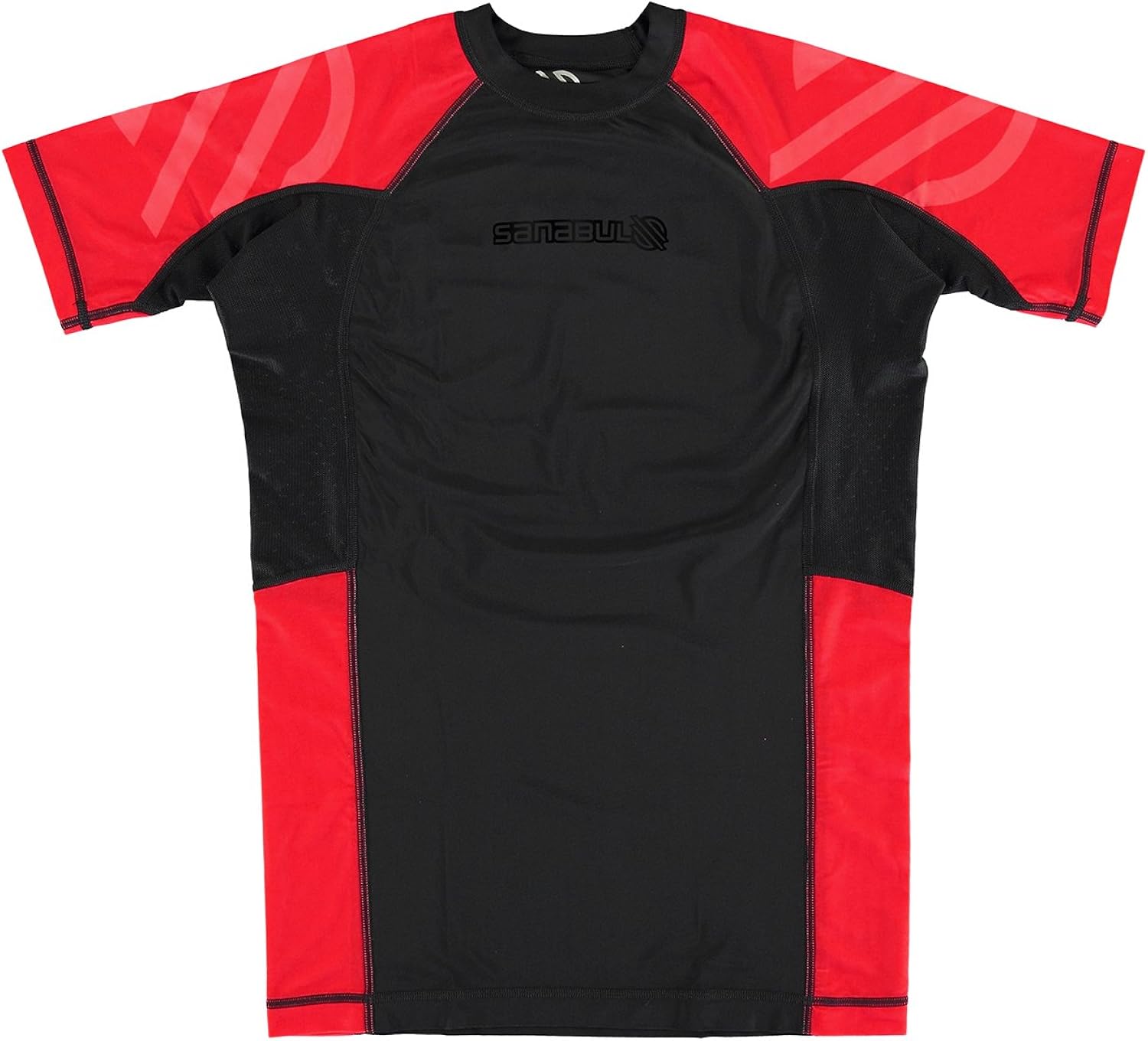 Sanabul Essentials Short Sleeve Compression Training Rash Guard for MMA BJJ Wrestling: Clothing