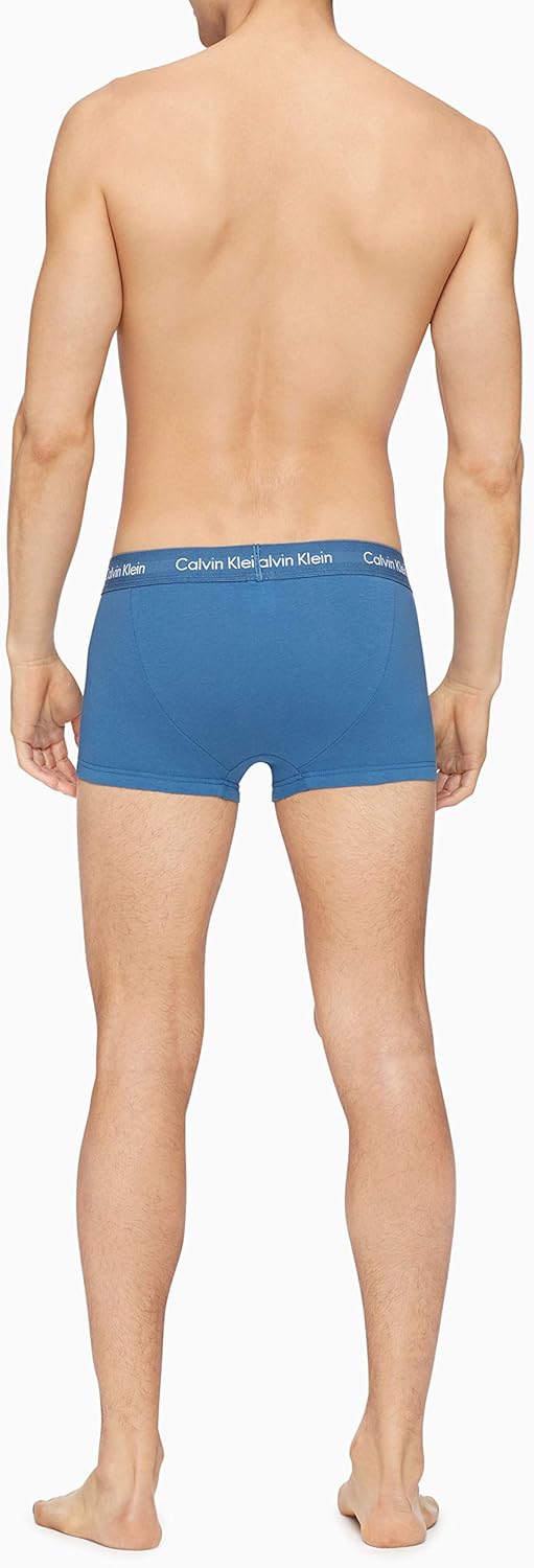 Calvin Klein Men's Cotton Stretch Multipack Low Rise Trunks: Clothing