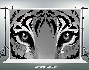 Amazon Com Photography Background Tiger With Sharp Eyes