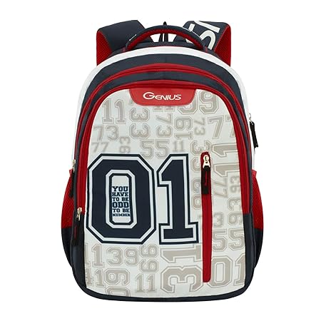 Genius 35 Ltrs Navy Blue Casual Backpack (Odds)