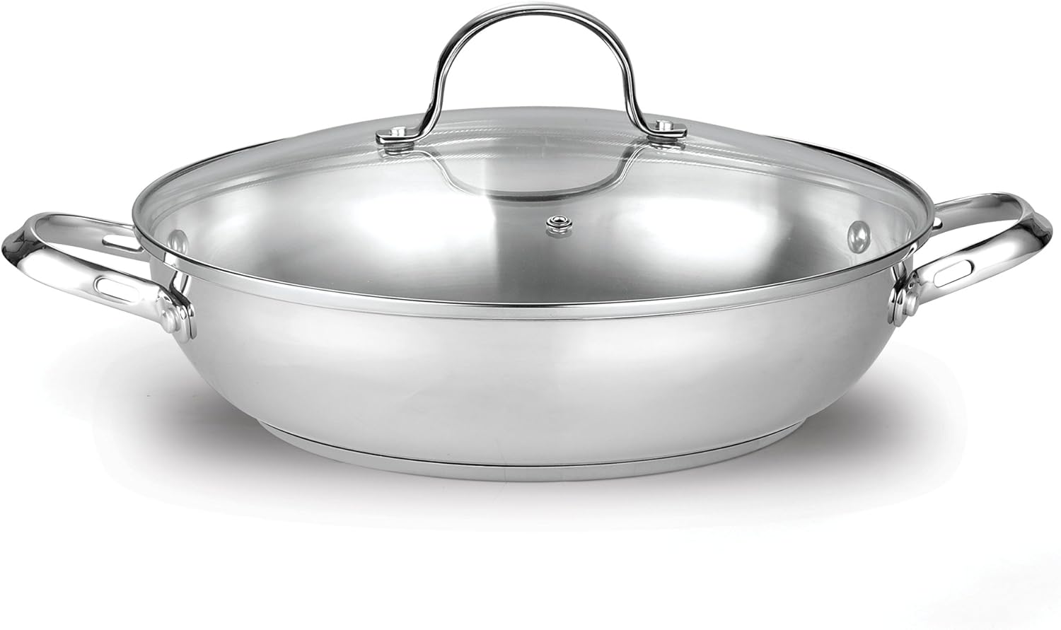 Cooks Standard 12-Inch/30cm Classic Stainless Steel Everyday Chef's Stir Fry Pan: Kitchen & Dining