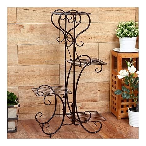 XYHX Soporte de Plantas, Soporte de Hierbas de Flores de Metal ...