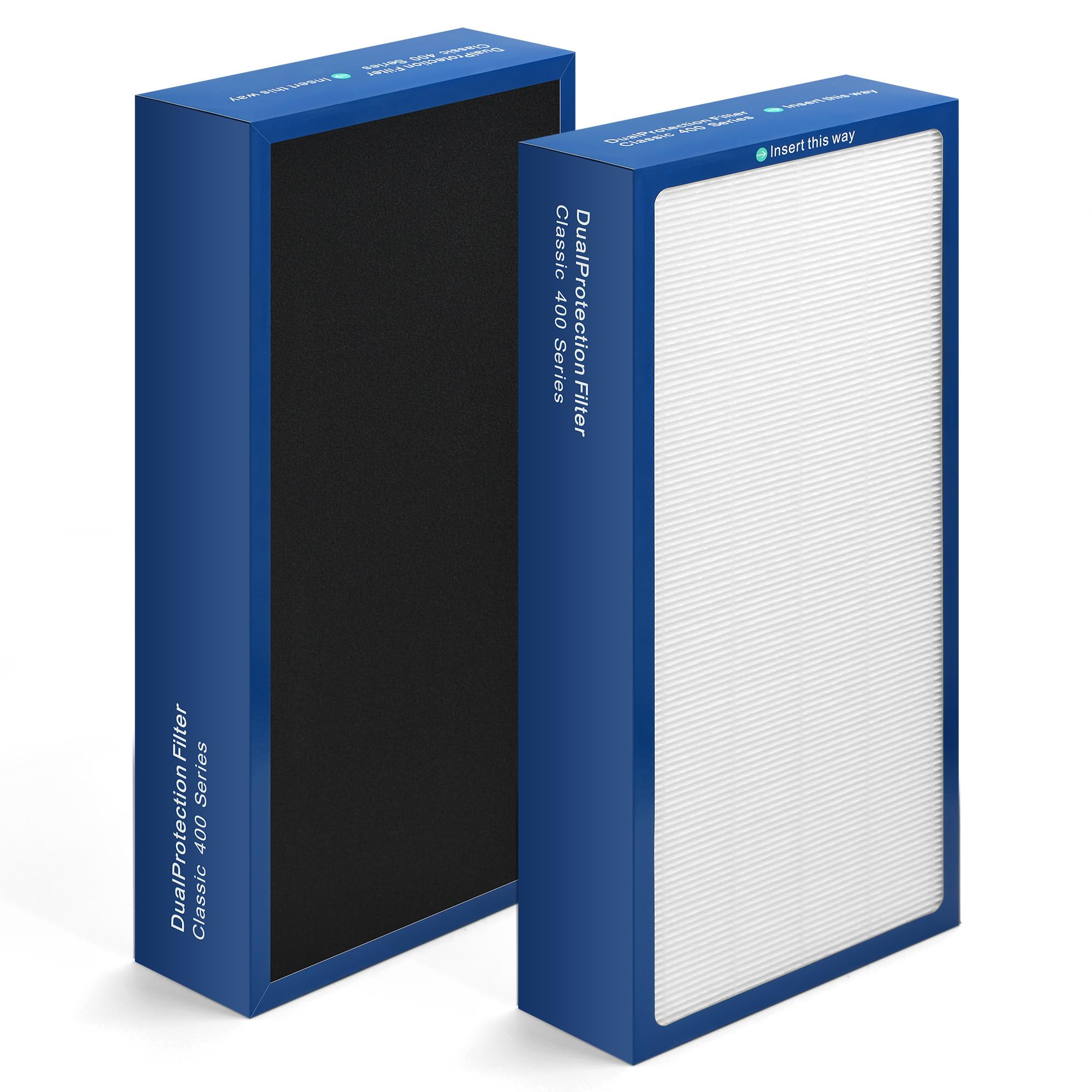 Photo 1 of [Upgraded] Uaswpart Classic 400 Series Dualprotection Filter Compatible with Blueair Classic 400 Series Air Purifier Filter for Models 402 403 405 410 450E 455EB 480i, 2 Packs