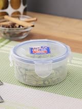 LocknLock HPL932 Round Storage Container 300 ml Clear Blue view 8