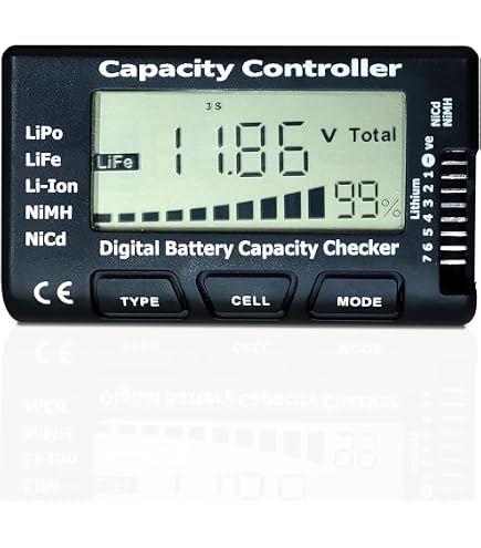 LiPo Alarma Bateria Tester 1S-8S Battery Lipo / Li-ion / LiMn / Li-fe