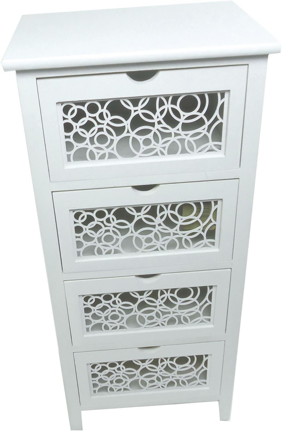 Assembled Slim Narrow Wider 4 Chest Of Drawer Bedside Table