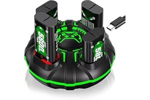 Rechargeable-Battery for-Xbox, 4x5800mWh Xbox Controller Battery Pack with Charger for Xbox One/S/Xbox One X/Xbox One Elite W