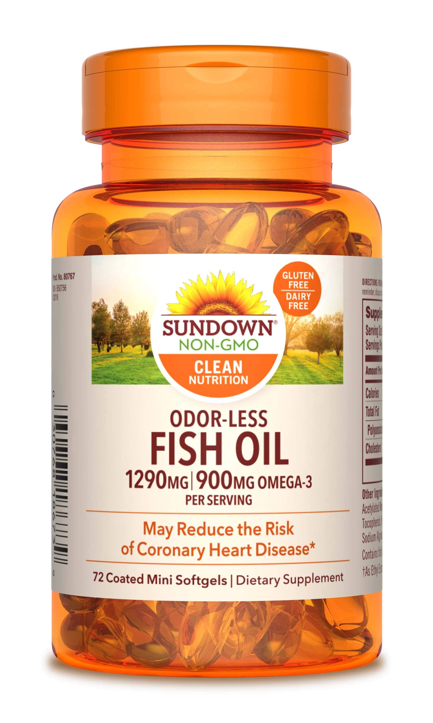 Fish Oil by Sundown, Dietary Supplement, Omega 3, Supports Heart Health