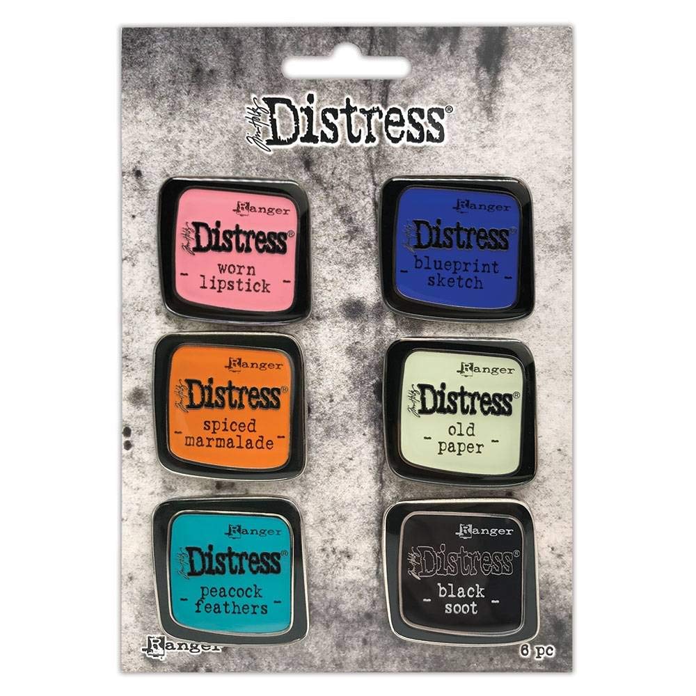 Ranger Tim Holtz-Distress Set 4, Various, 6 pins