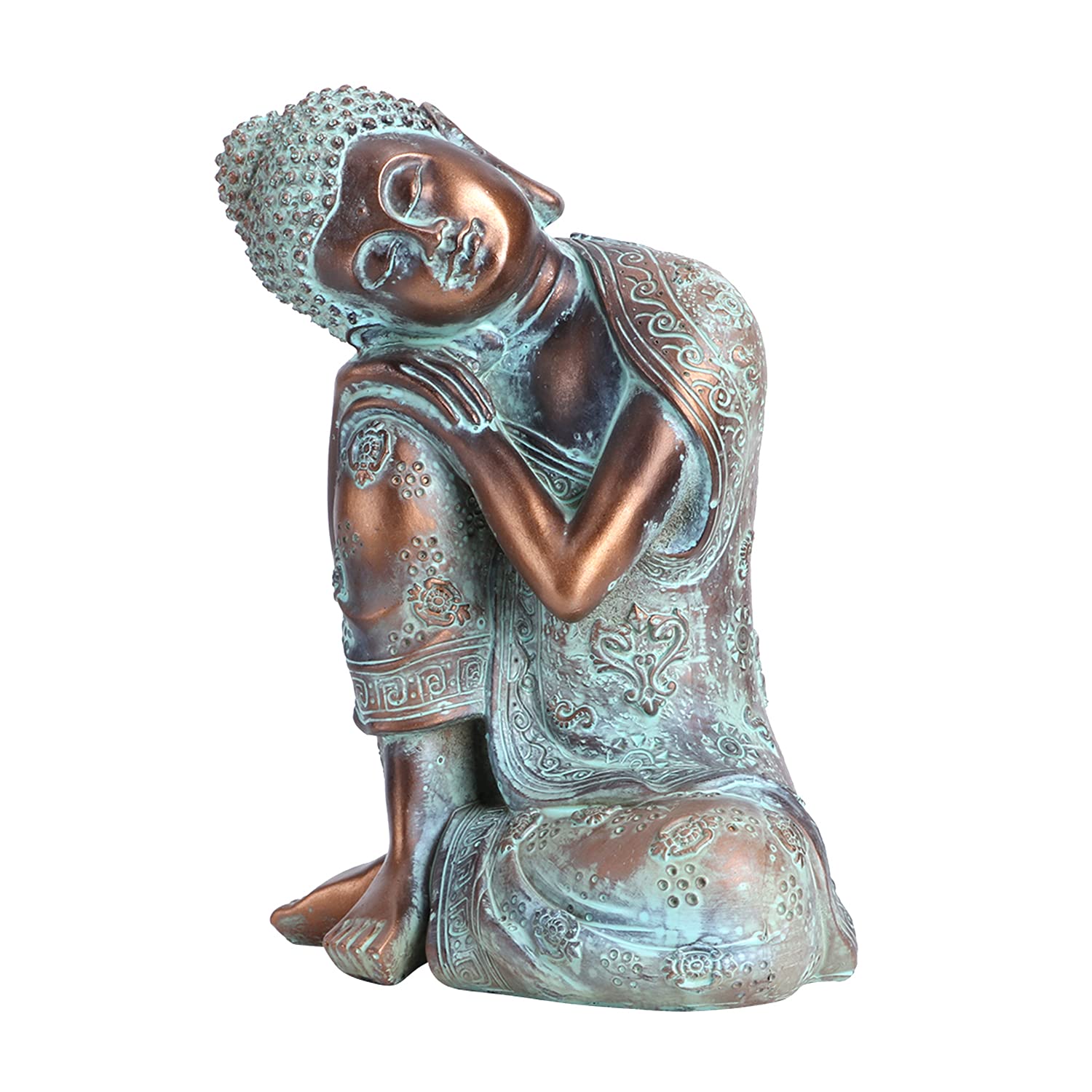 Buachois Buddha Statue Southeast Asian Style Decoration Buddha Statues Hand Painted Sculpture Meditation Decor Yoga Zen Hindu and East Asian Decor (#1)