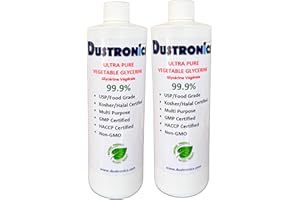Ultra Pure Vegetable Glycerin 99.9%, 500ML, 2 Pack