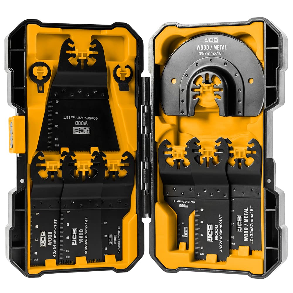 JCB 8 Piece Universal Fit Multi Tool Blade Set - 3 Year Standard Warranty