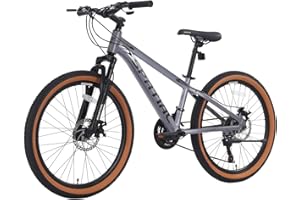 SPATIAL Mountain Bike, 20/24/26/27.5/29 inch Outdoor Cycling Bike,21/8 Speed Lightweight Aluminum Frame | Dual Disc Brakes,Adjustable Ergonomic Seat for Men Women Adult Teens