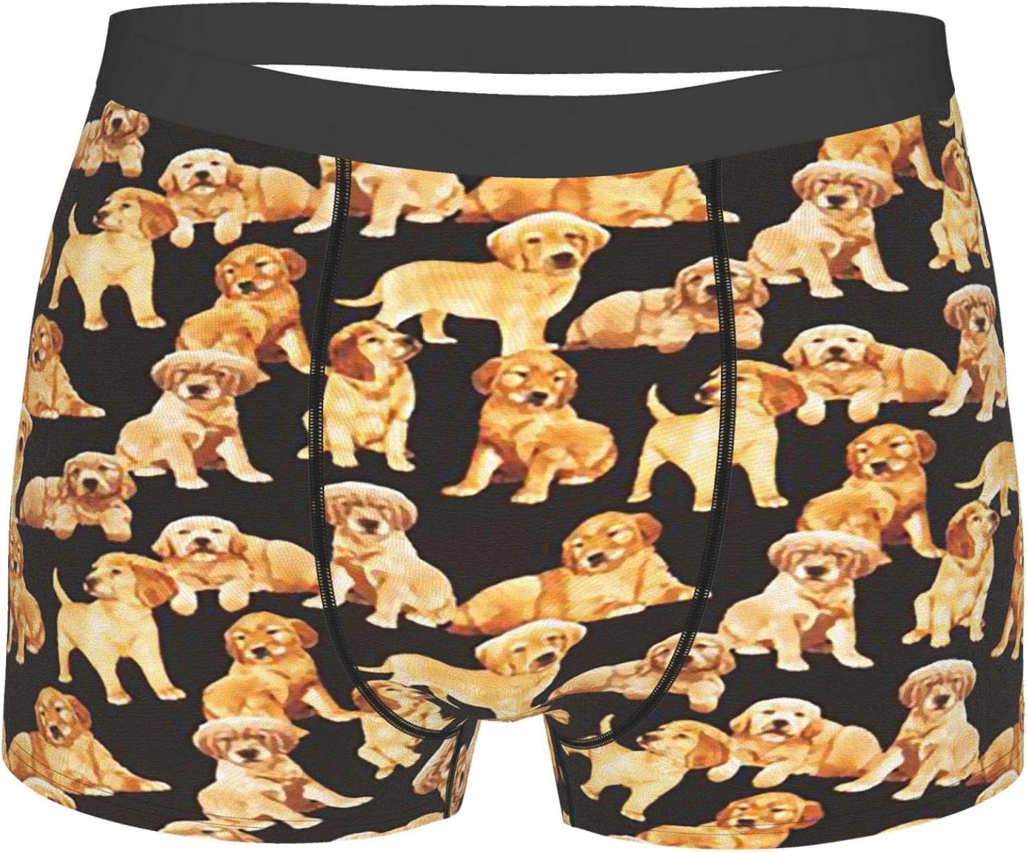 Puppy Dog Men'S Boxer Briefs Underwear Breathable Stretch Boxer Pants