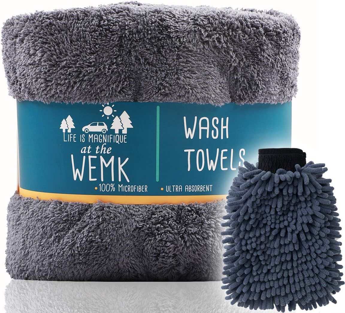 Microfiber Cloth with Car Cleaning Mitt