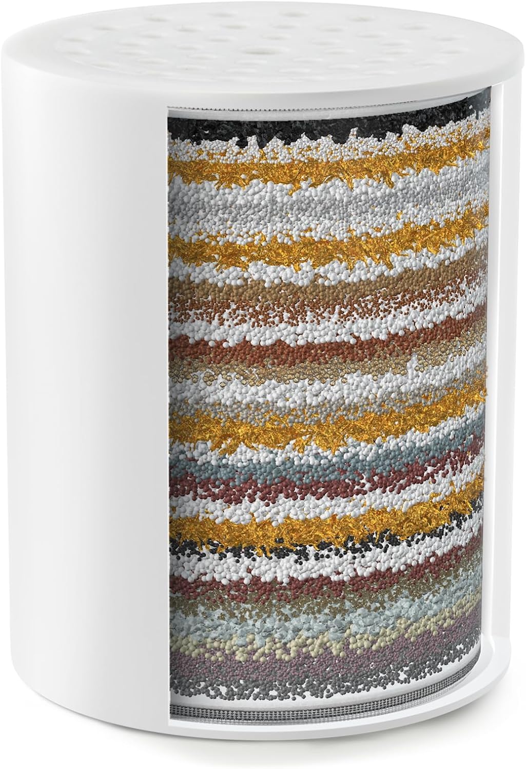 iSpring FSF2 33-Stage Universal Shower Filter Replacement Cartridge, Improves Conditions of Skin, Hair, and Nails, White