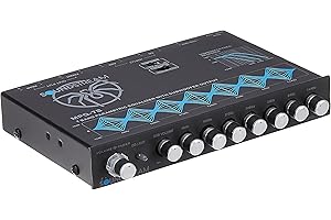 Soundstream MPQ-7B 7-B & Parametric Equalizer with Independent Subwoofer Level Control, Black/Blue