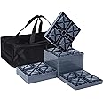 RV Leveling Blocks Heavy Duty 10 Pack Camper Blocks and Interlocking Design Camper Levelers with Packing Bag Carrying Gray