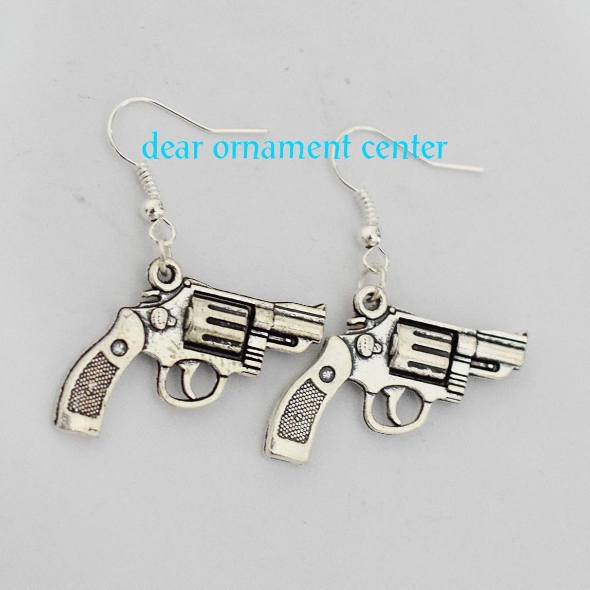 Pistol Earrings, Gun, Gun Earrings, Sale, revolver Earrings