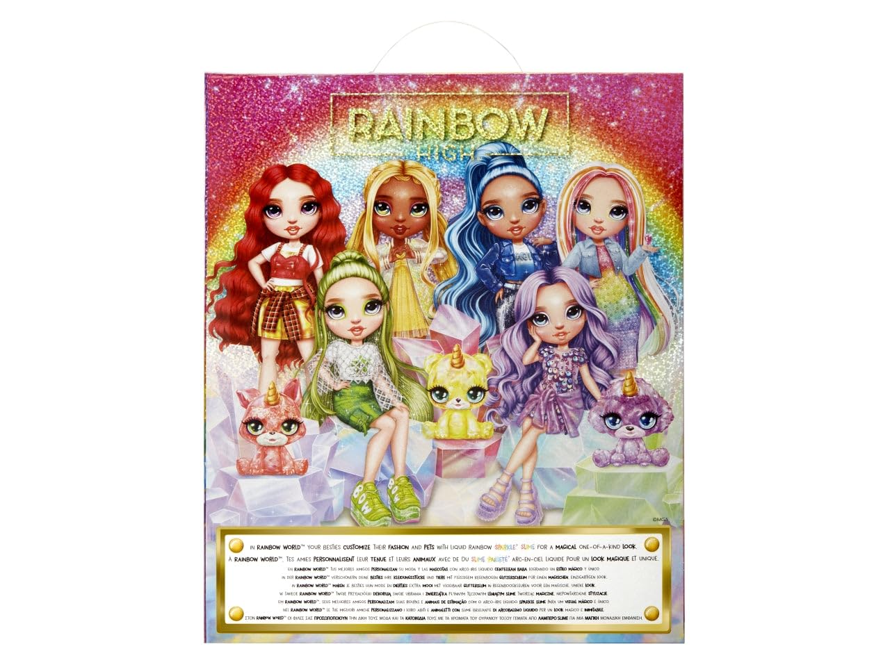 Rainbow High Fashion Doll with Slime & Pet - Violet (Purple) - 28 cm Shimmer Doll with Sparkle Slime, Magical Pet and Fashion Accessories - Kids Toy - Great for Ages 4-12 Years