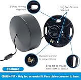 CubeTECH Bathroom Light Pull Cord and Fitting Kit Black 1.7m Cord view 4