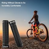 NUWAB Premium Bike Handlebar Grips 5.2in TPR Rubber Black 2pcs Lock-on view 7