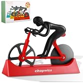 Bike Pizza Cutter,Bicycle Pizza Slicer,Stainless Steel Pizza Cutter Wheels with Stand,Unique Kitchen Gadget,Gifts for Cyclists Men,Cool Men&rsquo;s Gift