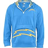 Zubaz NFL Men's 1/4 Zip Big Pocket Team Logo Hoodie