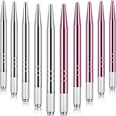 Chumia 10 Pcs Microblading Pens Aluminum Manual Eyebrow Tool,Silver, Pink | Microblade Holder Enables Precise Brow Work, Professional Salon Supply for Permanent Makeup Artists, Lightweight Hand Design