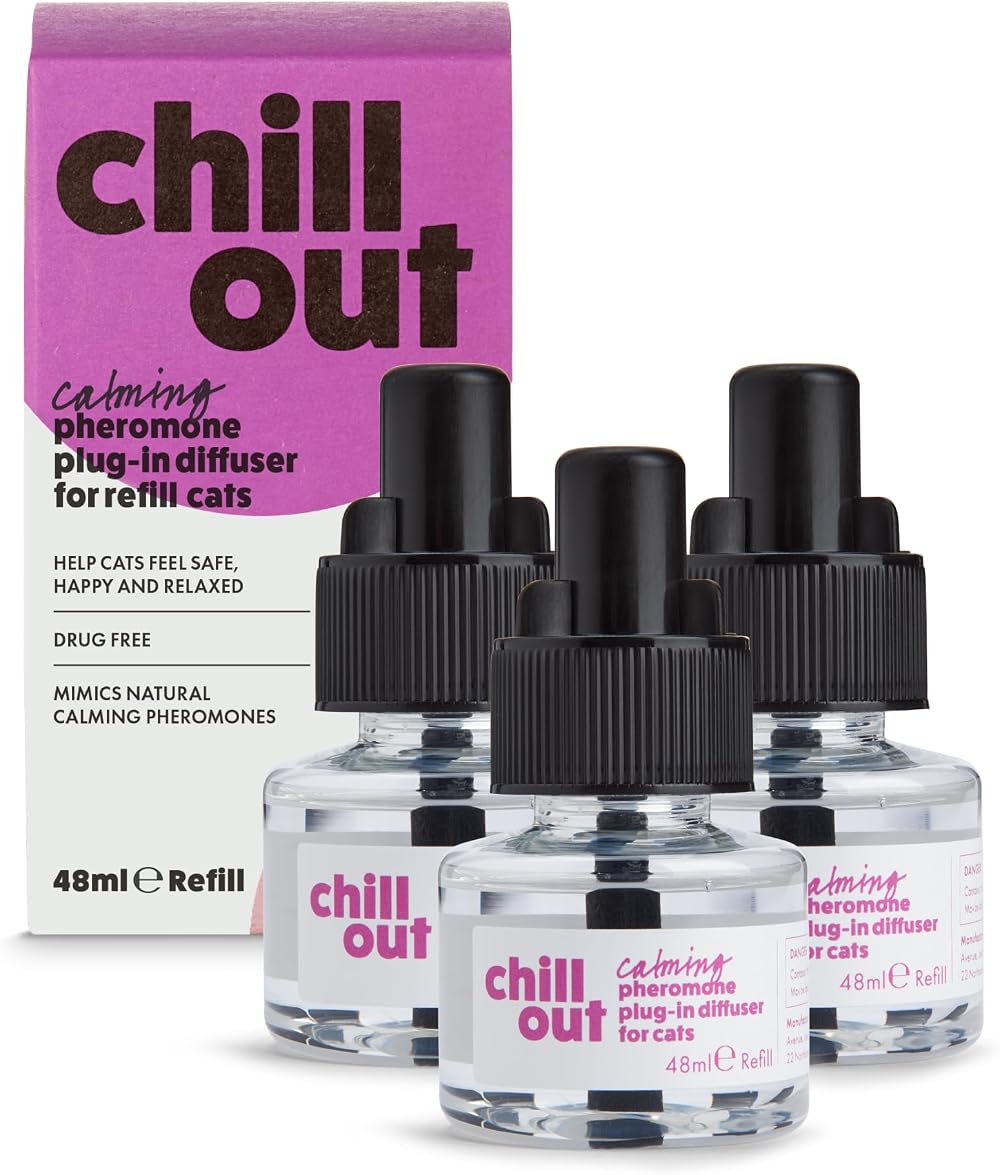 Itch Chill Out Pack 3 x 30-Day Cat Pheromone Refills Diffuser